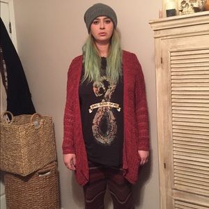 New Free People beautiful slouchy knit cardigan